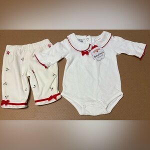 New With Tags, Infant Girl Baby Grand
2 Piece Christmas Outfit Size 0/3
Months